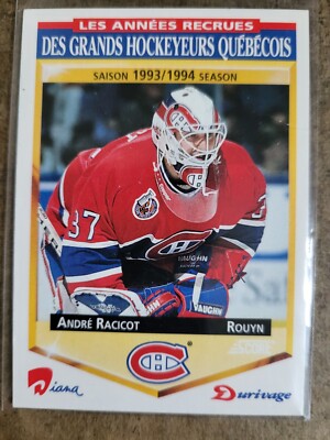 1993-94 Durivage Score # 15 ANDRE RACICOT MONTREAL CANADIENS | eBay