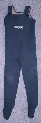 Hodgman L Waders Men VTG Neoprene Fishing Suspenders Green Heavy Thick 1SP10 GUC