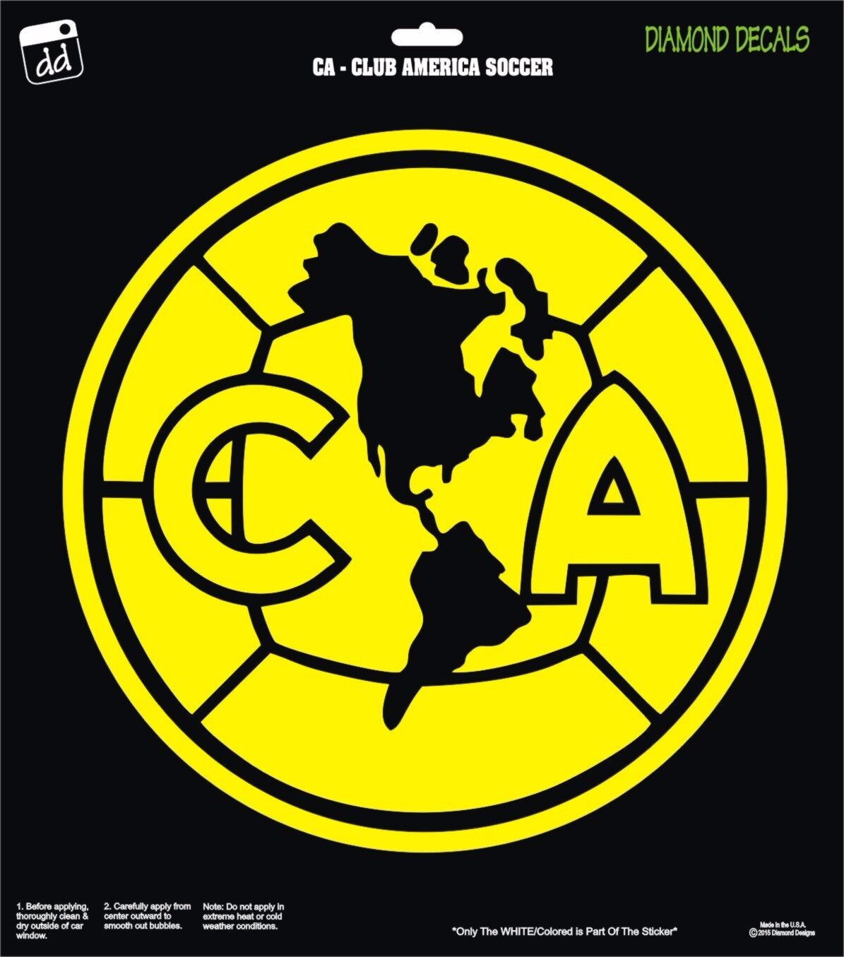 Club America Soccer Team Decal Campeon Aguilas Mexico Vinyl Car
