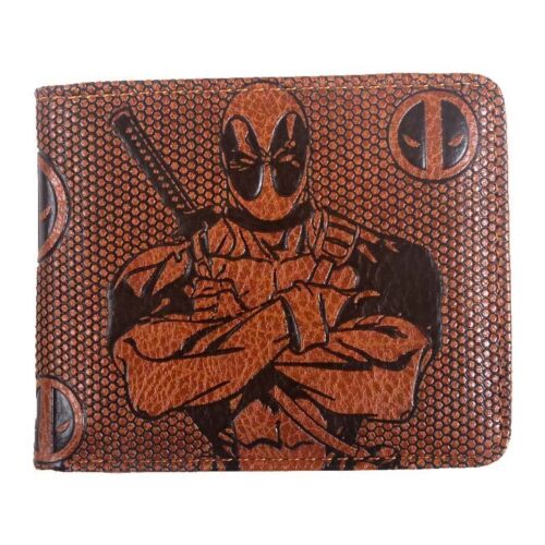 Portefeuille à fermeture éclair en cuir Avengers sac à main court porte-carte bi-pliant - Photo 1/21