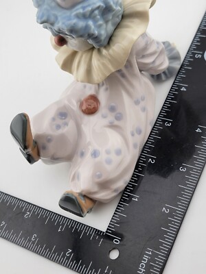 Vintage Retired LLADRO 1990 Glazed Porcelain Tired Friend Clown