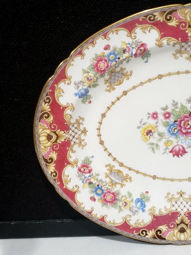 Shelley England SHERATON PINK 12.5" Platter - Picture 2 of 5