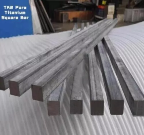 1PC TA2 Pure Titanium Square Bar 6x6 8x8 10x10 12x12 15x15 16x16 20x20 (L) 500mm