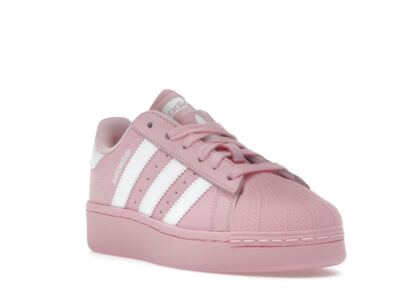 スニーカー Golden  Sneaker Super Star Bianco E Rosa Golden Goose - SUPER STAR LEATHER SNEAKER - OPTICWHT