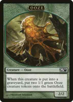 10 Token Cards - Ooze - Magic 2011 M11 - SAME ART - NM/SP - Magic MTG FTG