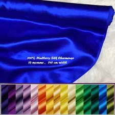 1Yard X 1.4Meter Natural Silk Charmeuse Fabric 16 momme Pure Silk Satin Material