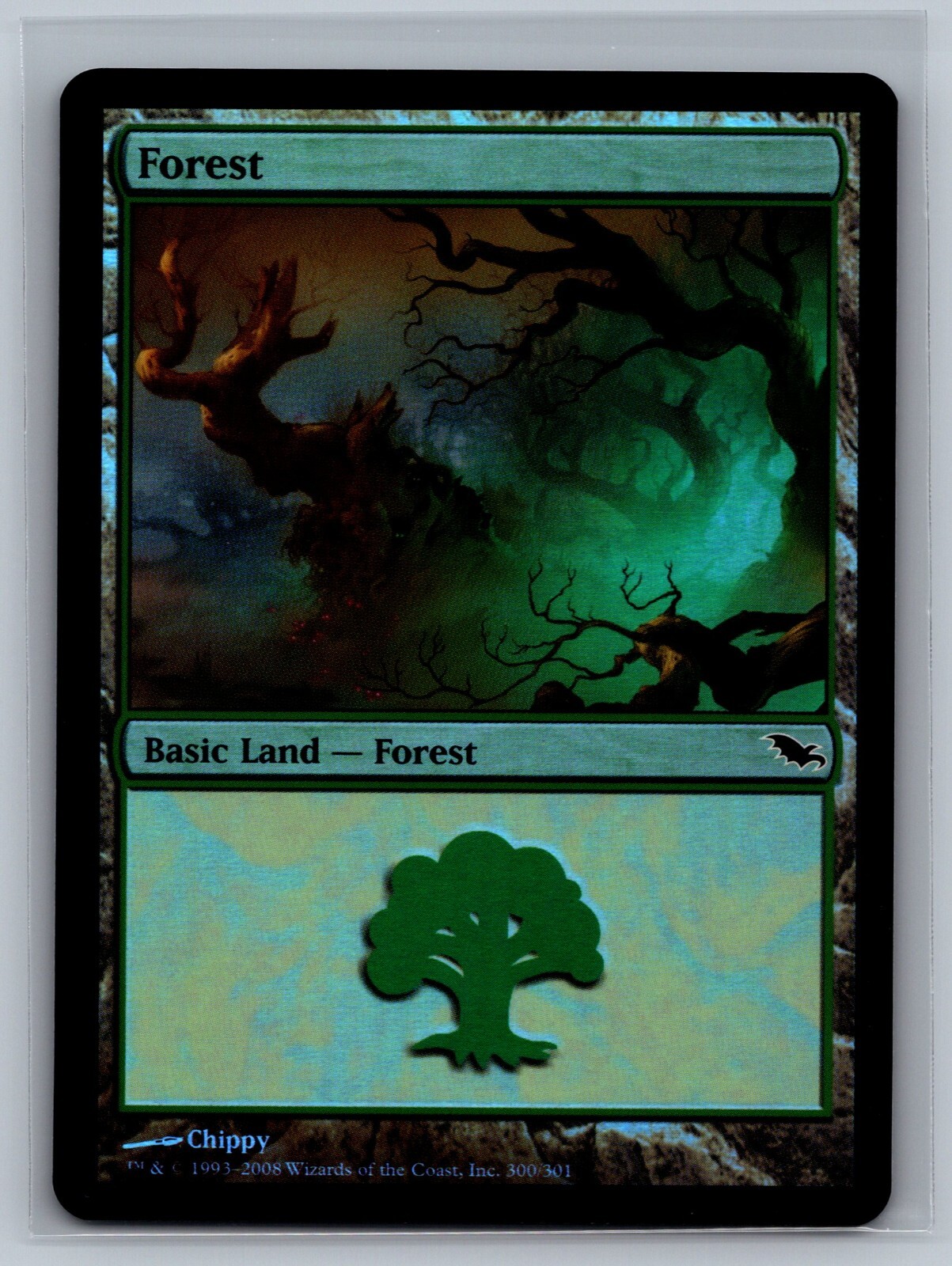 Magic The Gathering Shadowmoor Forest #300/301 Foil Land MTG TCG CCG