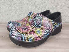 Crocs at Work Clogs Womens 9 Multicolor Neria Pro II Graphic Slip Resistant