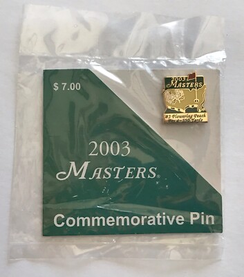 2003 Masters golf pin commemorative mike weir wins augusta national pga