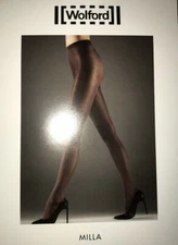 Wolford Milla Tights  COLOR: Madeira / black  SIZE: Small 14480