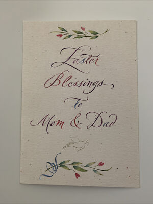 Easter Blessings to Mom and Dad - Easter Greeting Card
