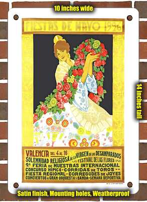 Metal Sign - 1926 May Festivals Valencia - 10x14 Inches