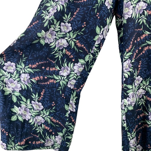 Loft Size 4 Jumpsuit Floral Print Adjustable Straps Wide Leg VNeck Tie Waist NEW - Picture 5 of 7