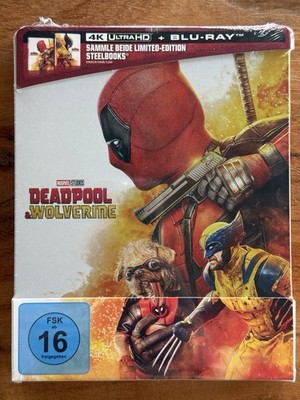 DEADPOOL & WOLVERINE STEELBOOK A 4K UHD + BLU-RAY DISC NEU OVP !!!