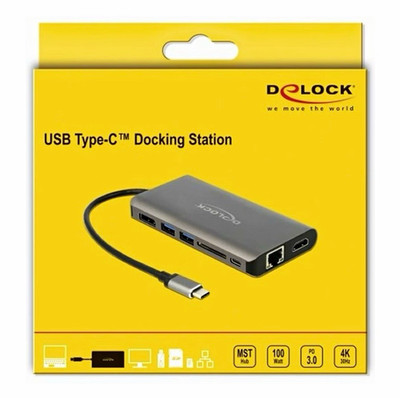 Delock USB Type-C  Dockingstation 4K - HDMI / DP / USB / SD / LAN / PD 3.0