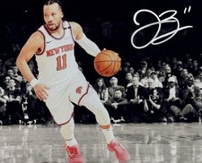 JALEN BRUNSON - NEW YORK KNICKS -SPOTLIGHT - SILVER Autographed 8x10 Photo w/COA