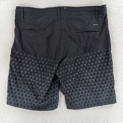 DaHui Shorts Mens 36 Black Hybrid Chino Walkshort 11 Inseam Quick
