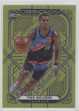 2020-21 Panini Obsidian Electric Etch Green Flood Theo Maledon #163 5ub