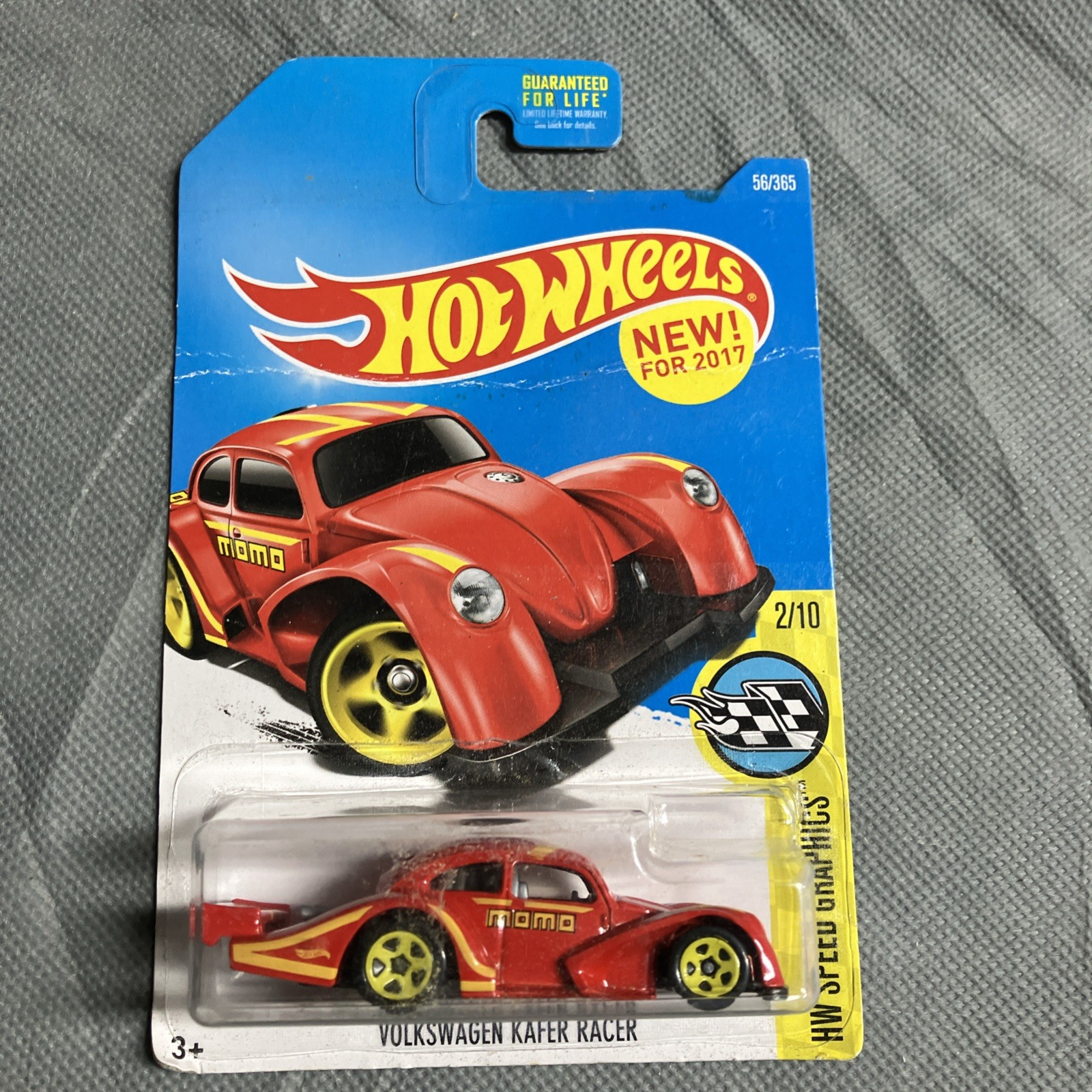 Hot wheels HW Speed Graphics 2/10 Volkswagen Käfer Racer 56/365 2017 Red/Yellow