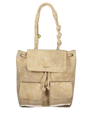 DESIGUAL Back_Pack Rucksack New Beige Casual Damen