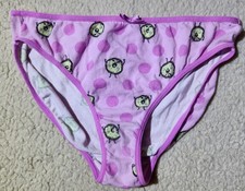 Justice Bikini Vintage Panties Pink Doughnut  Dot Size 16 / 18 NWOT
