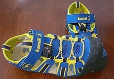 Kamik Kids Water Sandals, 13, Blue/Yellow,