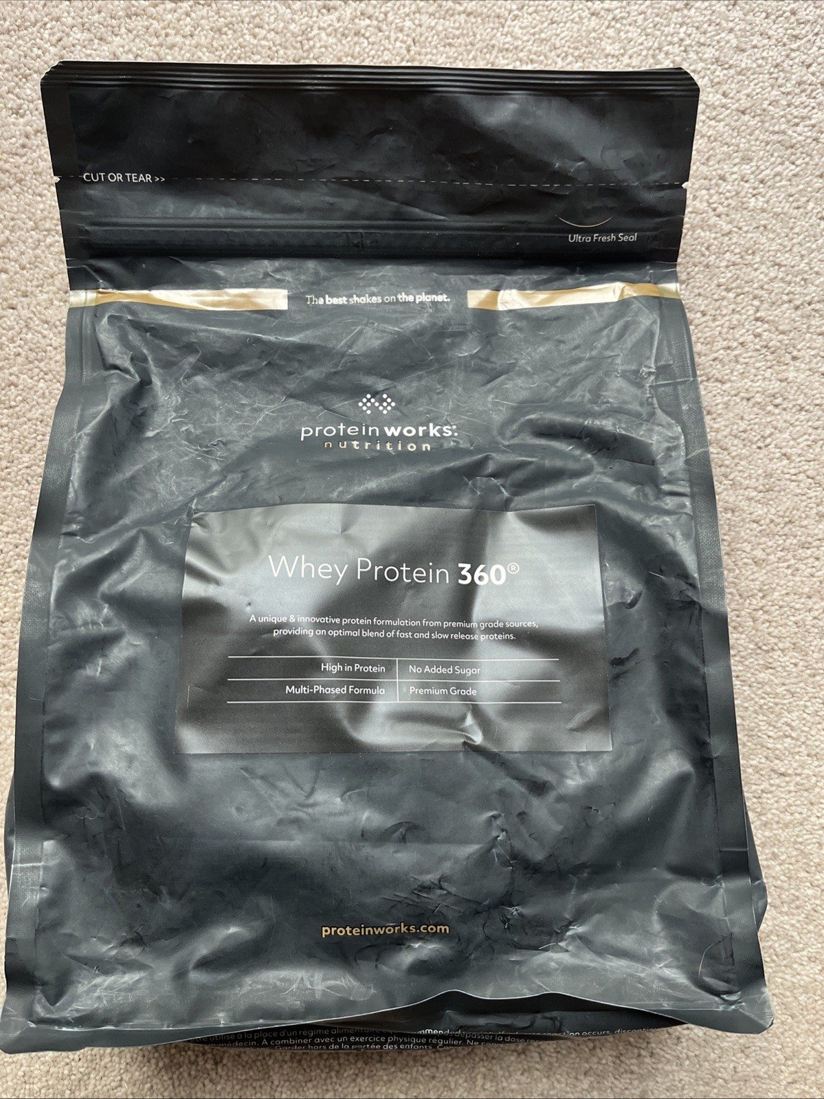 Protein Works Whey Protein 360 Salted Caramel Bandit 1.2kg 40 Servings. Free P&P