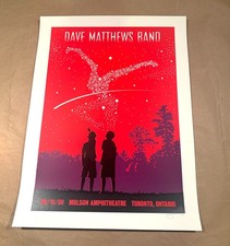💫 Dave Matthews Band Poster Toronto 2008 Methane Signed AP Molson Amp 6/18 🇨🇦