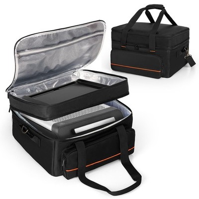 Double-layer Grill Carrying Bag, Grill Cover Compatible with Ninja GR101 Sizz...