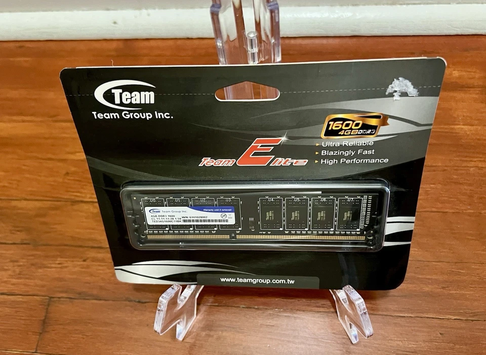 DDR3 4GB 1600mhz Pc3-12800 Team Group Module Ram Dimm Desktop Computer PC - Image 2 of 4