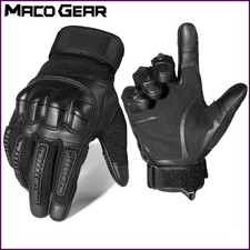 Tactical Gloves Touch Screen PU Leather Outdoor Cycling Sport Hiking Camping.