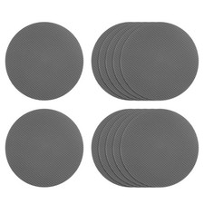 12pcs Non Slip Stickers 3.15" Bath Shower Floor Round Style Decals Gray