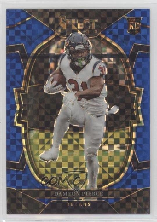 2022 Panini Select Concourse Blue Prizm 191/199 Dameon Pierce #47 Rookie RC 0fj5
