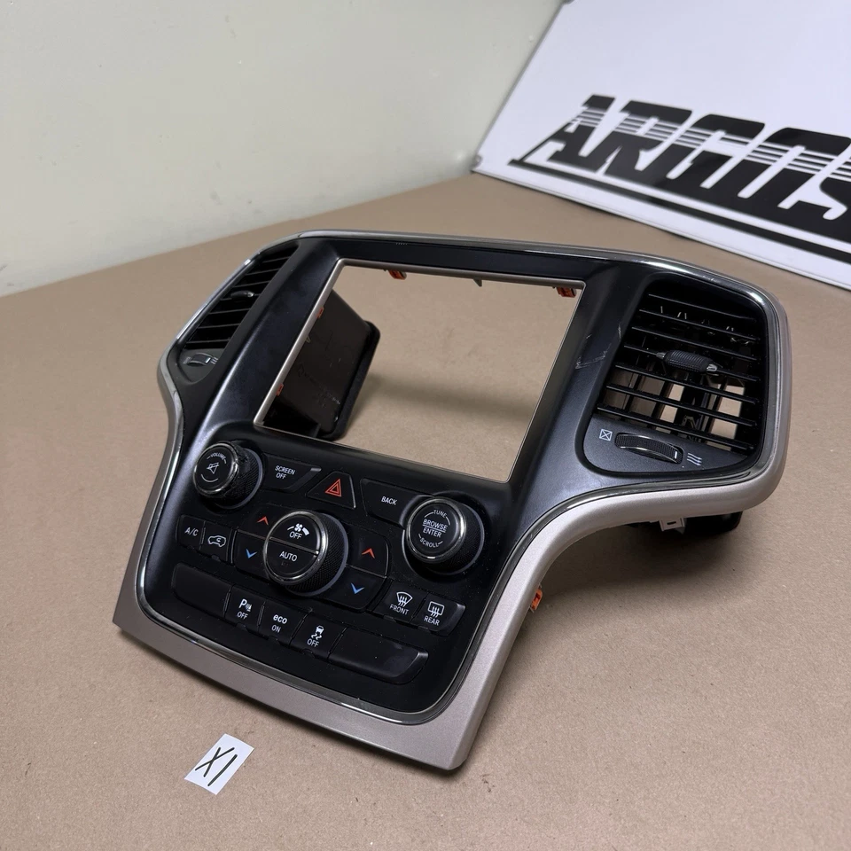 2014 - 2015 JEEP GRAND CHEROKEE Ac Heater Climate Control Bezel 05091840AF - Image 3 of 4