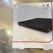 LG Ultra Slim Portable SP80NB60 USB 2.0 External DVD Writer 8x M-DISC Mac/PC