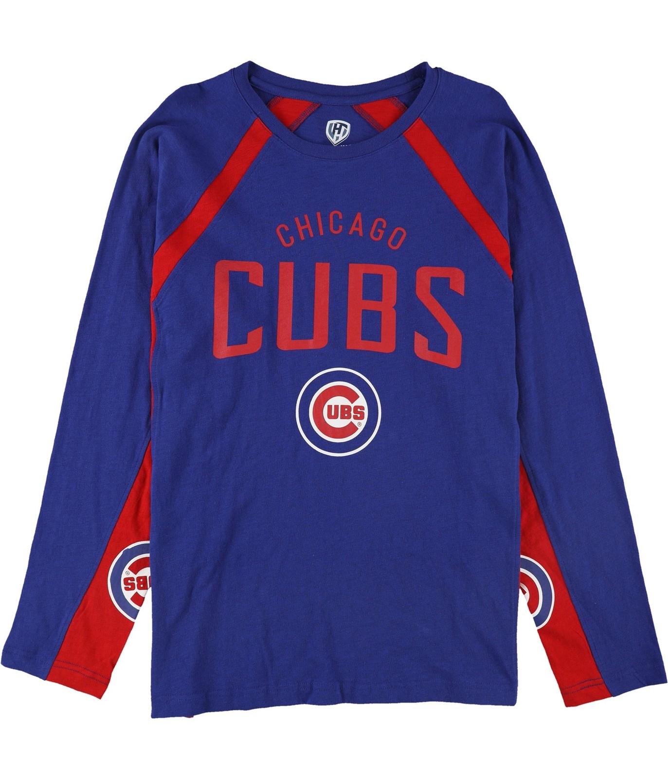 Мужская футболка с цветными блоками Chicago Cubs Hands High синяя большого размера 3490₽