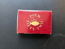 OLD Vintage "Joes PIER FIFTY TWO" NYC .matchbox MADE IN USA