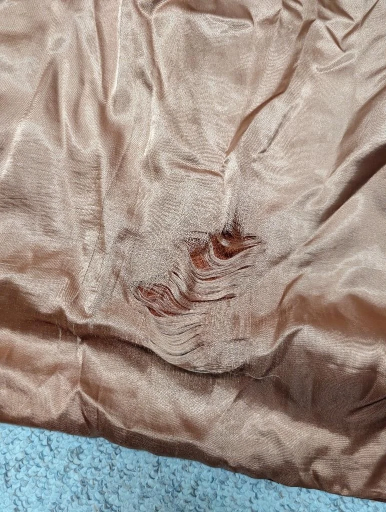 1990s vintage WILSONS leather coat 2XL brown PATINA broke-in Y2K distressed - product detail image 7