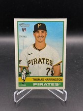 2025 Topps Heritage High Number Baseball Thomas Harrington RC #664 Pirates