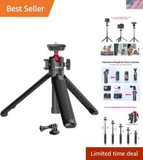 Lightweight ULANZI MT-16 Extendable Tripod with Adjustable Ball Head - 22.5cm