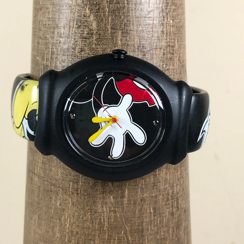 Disney Women Mickey Mouse SNAP Rubber Quartz Analog 36mm Watch 6 1/2" - Image 2 of 4