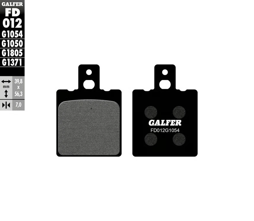 Galfer Brakes Galfer 1054 Semi-Metallic Rear Brake Pads Motorcycle FD012G1054 - Image 2 of 4