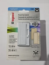 Legrand Preset Fan Control (RHDH163PTCCCV6, Color Kit Included)