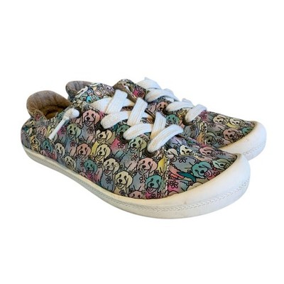 Skechers BOBS Shoes Womens Size 7 Beach Bingo Dog Multicolor Slip On Sneakers