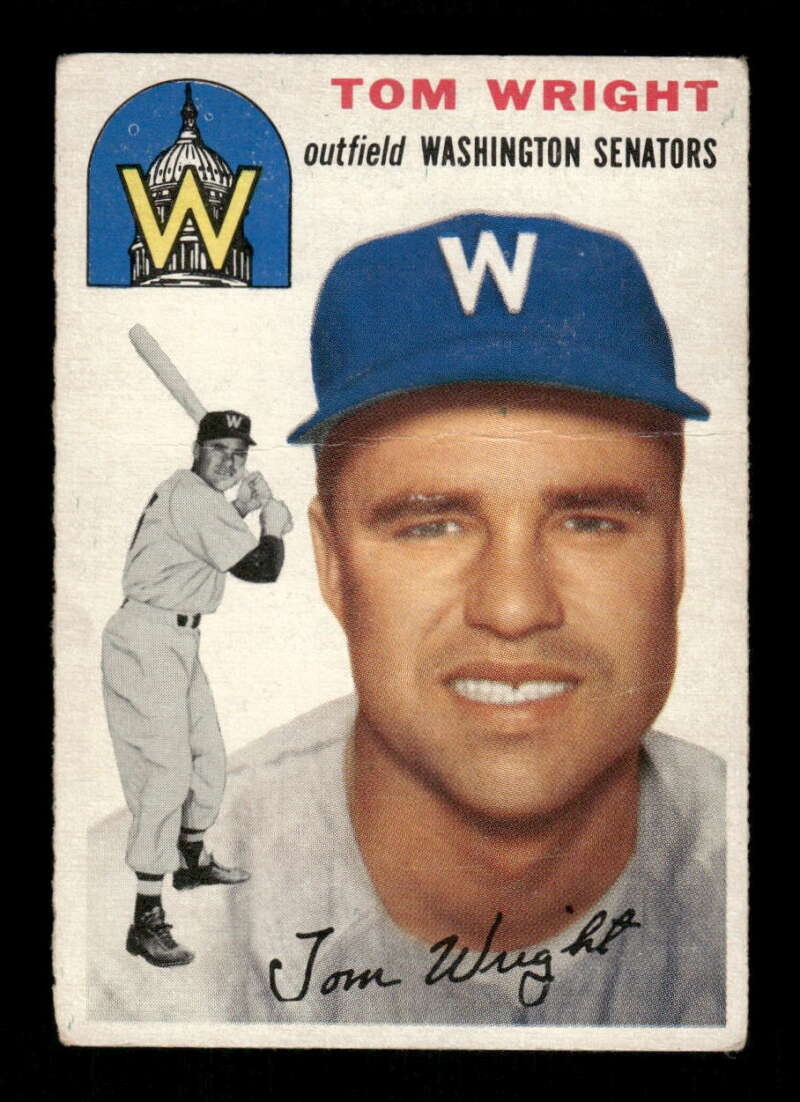 1954 Topps Baseball 140 Tom Wright GD creased BXCP54