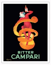 Campari Bitter Aperitif - Vintage Advertising Poster by Leonetto Cappiello 1921