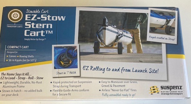Canoe Stern Cart, Ez-stow Transport Trolley With Straps, Lightw...