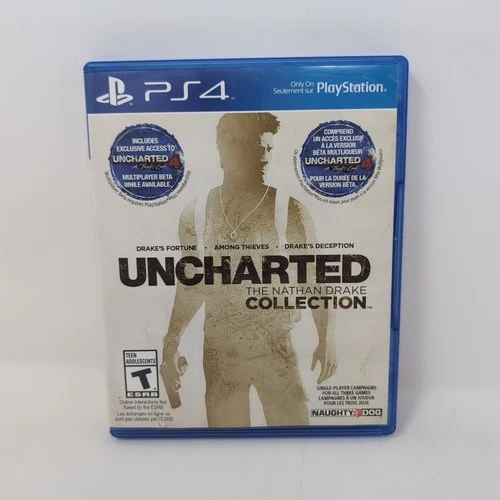 Uncharted: The Nathan Drake Collection (PS4 PlayStation 4, 2015) No Insert.