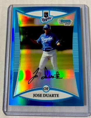 2008 Bowman Chrome #BCP-40 Jose Duarte Blue Refractor/150