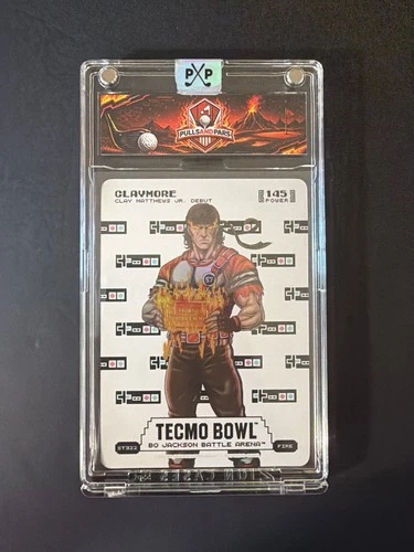 Claymore Clay Tecmo Bowl Bo Jackson Battle Arena Sore Thumb 145 Fire ST322 Foil